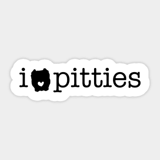 I Heart Pitties Sticker